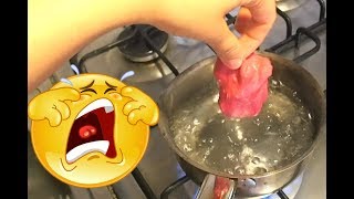 ⚠¿1000 grados? QUE PASA SI PONES TU SLIME A CALENTAR + EXPERIMENTOS CASEROS con SLIME