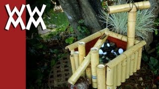 Make a "Kill Bill" style Shishi-odoshi "deer scarer" bamboo water fountain