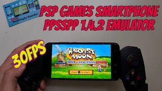 Playing Harvest Moon: Hero of Leaf Valley Android Smartphone PPSSPP 1.4.2 PSP games 30FPS/Video/2017