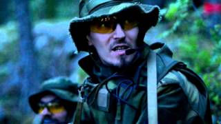 Ночной рейд. Страйкбол. Карельская ночь 2014.  Airsoft game Russia. КукуруЗо.