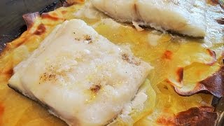 BACALAO AL HORNO CON PATATAS - Receta 86