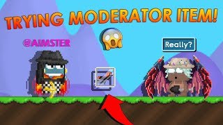 TRYING AIMSTER'S MOD ITEM!! OMG! (GrowTopia Private Server)