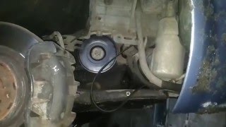 Renault Scenic II Заменна ременного шкива коленчатого вала ремня генератора