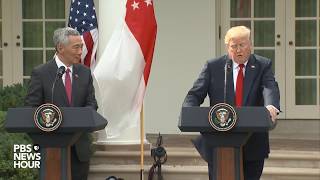 WATCH: President Trump, Singapore Prime Minister hold joint press conference