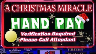 ?? A Christmas MIRACLE Hand Pay! ⚡⛄❄✦ Slot Machine Pokies w Brian Christopher