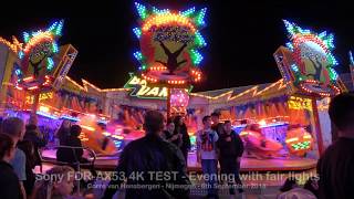 Sony FDR-AX53 4K test - Evening with fair lights