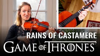 How to play Rains of Castamere (Game of Thrones) | SLOW PLAY-ALONG | Easy Violin Tutorial
