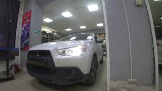 Mitsubishi ASX замена штатных линз