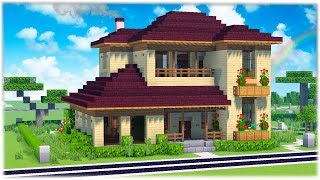 Большой Красивый Дом в Майнкрафт - Как построить? Minecraft
