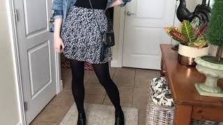 Blue floral OOTD