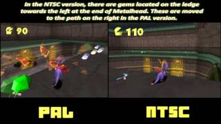 Spyro 1 - PAL vs NTSC [Version Differences] - Metalhead Gems