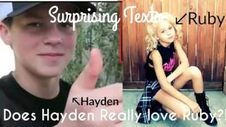 Does Hayden really love Ruby?! ? or ? || Surprising Texts