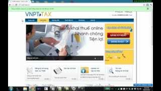 Kê khai thuế qua mạng qua web Vnpt-Tax