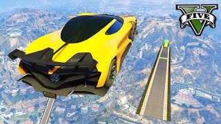 GTA V Online: PRIMEIRA CORRIDA com CARRO "TYRAN"!!! (MEGA RAMPA)