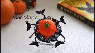 Хэллоуин Тыква Ободок Лента 2.5 см Halloween Ribbon Pumpkin Headband