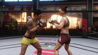 Alexandra Albu vs Jessica Andrade (EA UFC 3: Belly Punch Contest)