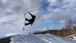 グラトリ≪神業連発！カッコイイ！≫ 海外　初心者　 3D awesome grat  Love OLLIE　NOLLIE PRES snowboard