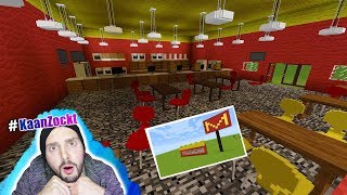 MCDONALDS mit Inneneinrichtung BEI MINECRAFT BAUEN! Mit Kassen, Bildschirmen und Küche Spiel mit mir