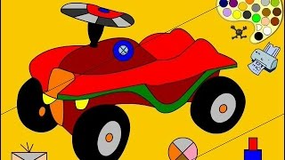 coloring for kids cars, ATV, motorcycle and Jeep раскраска для детей машинки квадроцикл 染色 汽车 carros