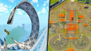 The Craziest Map In BeamNG Drive - Large Stunts & Monster Truck Donger Arena - BeamNG Drive Gameplay