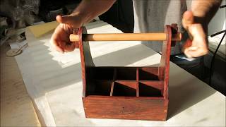 wooden beer box / Декоративный ящик для банок и бутылок с напитками.