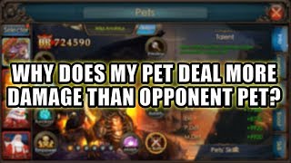 Legacy of Discord - Why my pet can do more dmg to opponent rather than his pet?
