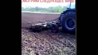 Самодельный трактор БИЗОН в работе. Культивация.