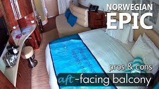 Norwegian Epic AFT balcony cabin tour