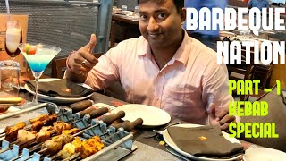 BARBEQUE NATION || kabab special || part-1 || DIAMOND  PLAZA || Unlimited foods ||