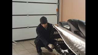 Консервация и ТО снегохода на лето своими руками.