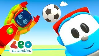 Leo el Pequeño Camión juega al fútbol - Videos para niños