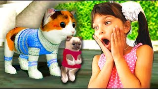 СИМУЛЯТОР маленького котенка ОНЛАЙН как симулятор дикой кошки КОТЕНОК мульт игра видео для детей