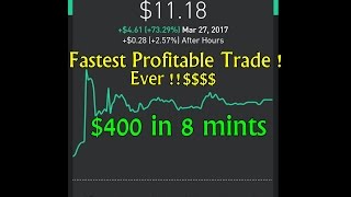 Fastest Profitable Trade Ever  $APOP Robinhood Live Trading !