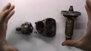 Как поменять подшипники болгарка Makita 9565. (подручными средствами)
