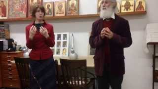 Master iconographer Vladislav Andrejev speech