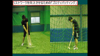 野球 打撃 レベルアップ法　ゴロティバッティング 初級編