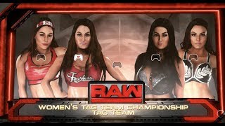 The Iconic Duo vs The Bella Twins Tag Team Women's Championship REMATCH |WWE2K18 PS4
