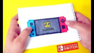 Нинтендо Свитч рисуем по клеточкам (Nintendo Switch)PIXEL ART