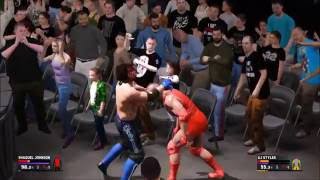 WWE 2K17 - How To Get Backstage & Fight In The Crowd [PS4 Gameplay]