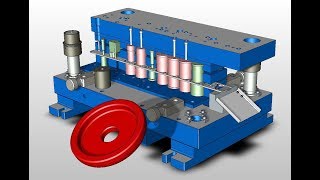 PROGRESSIVE DIE DESIGN 3: KeyCreator - (Tool Engaged)