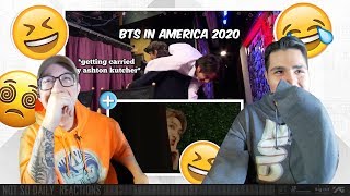 NSD REACT | BTS in america 2020 & if bts playing hide and seek was dubbed