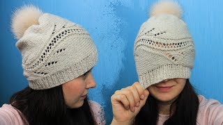 Женская шапка спицами. Шапка Хвост дракона ❄❄❄ Зима 2019