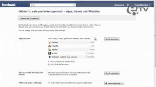 Kako Izbrisati Facebook Aplikacije i Igrice