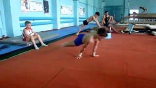 Ганжела Родион - тренировка русские круги на полу