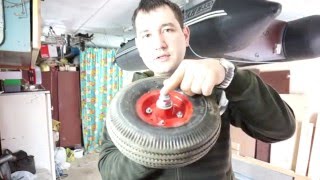 доработка транцевых колес / столик под удилища и эхолот на ПВХ локи