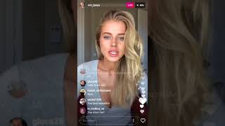 Hot Russian model Tanya Mityushina does a live video