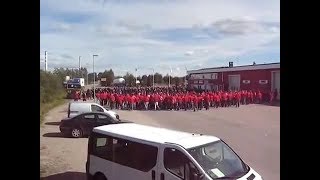 Забив 270 на 200 околофутбол Спартак ЦСКА ультрас 2017 Huge brawl 270 vs 200 hools ultras