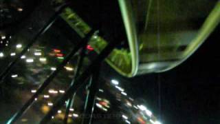 Volcano at night Front Row Seat on-ride POV Kings Dominion