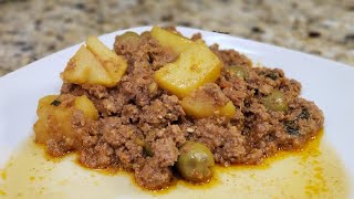 Picadillo de res o carne molida de res no te la pierdas