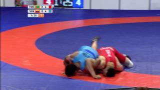 2017 07 22 WRESTLING GRECO 66 KG SEMI FINALS TURKMENISTAN  VENEZUELA DEAFLYMPICS2017